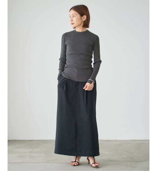 IENA「レース襟 RIBホールガーメントプルオーバー」|ニット・セーター|