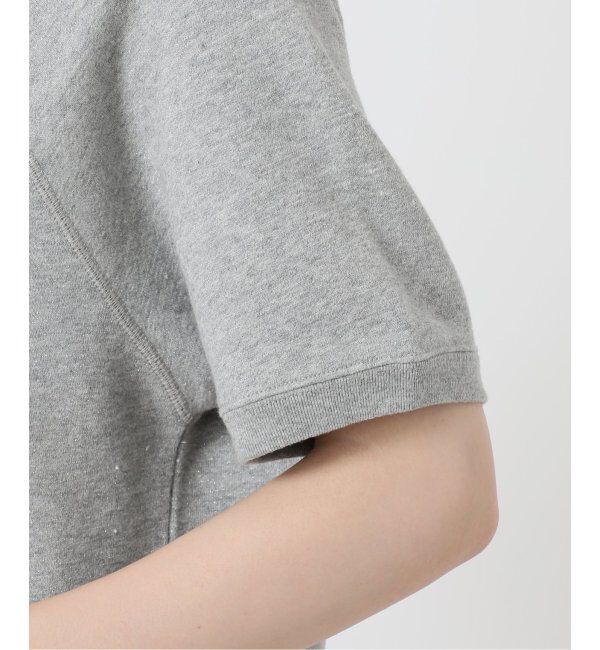 SLOBE IENA「《追加》ラメ裏毛ハーフスリーブプルオーバー」|スウェット・ジャージ|