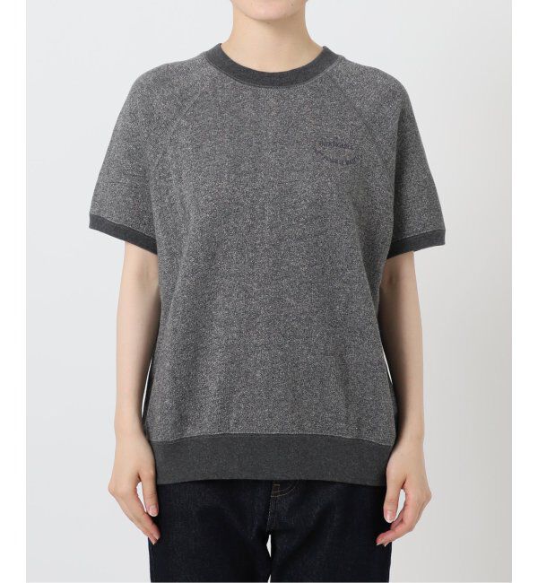 SLOBE IENA「《追加》ラメ裏毛ハーフスリーブプルオーバー」|スウェット・ジャージ|