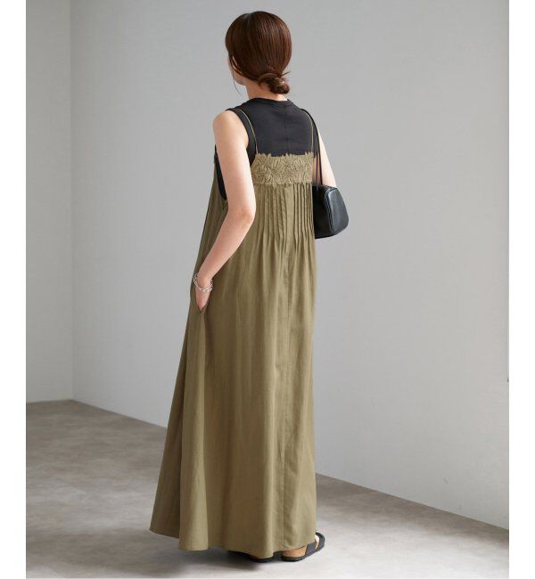 IENA「レースキャミソールワンピース」|ワンピース|