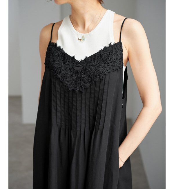 IENA「レースキャミソールワンピース」|ワンピース|