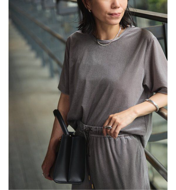 VERMEIL par iena「SHEER VELOUR トップス」|Tシャツ・カットソー|グレーA