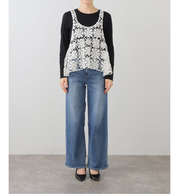 IENA「《追加》クロシェタンク」|ニット・セーター|