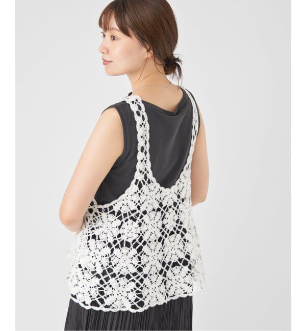 IENA「《追加》クロシェタンク」|ニット・セーター|