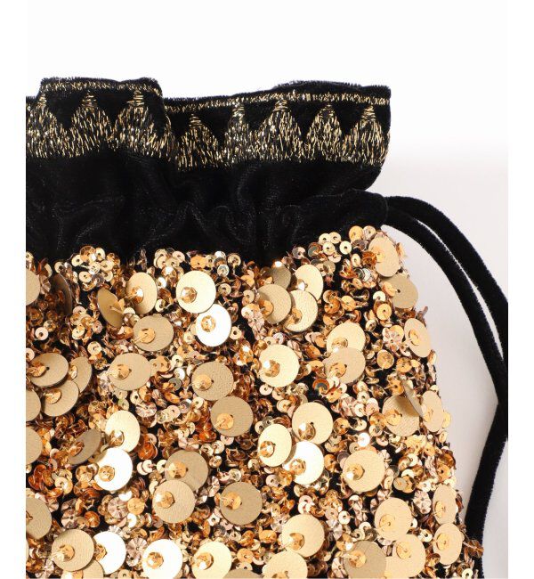 VERMEIL par iena「CITRUS シトラス 別注Gold Sequines Potli Bag C25/PO863」|その他|