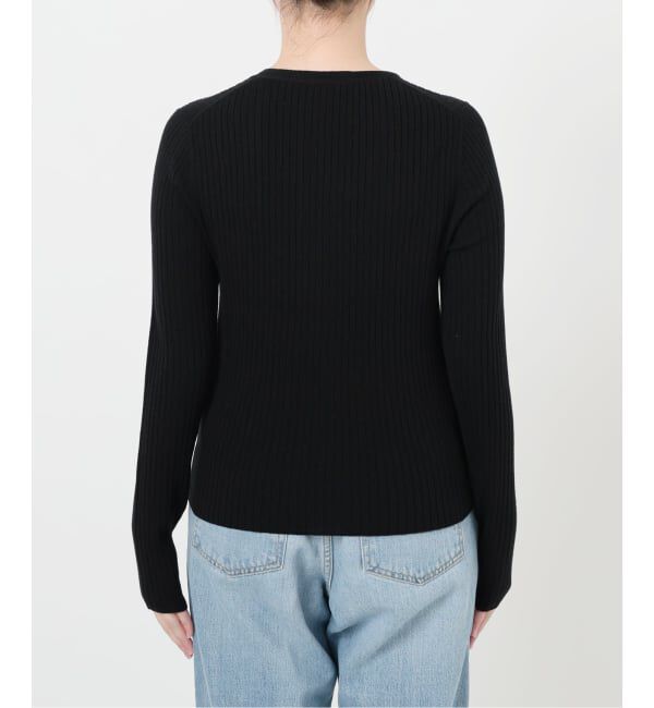 IENA「《追加》イタリア ヤーン RIB Vネックカーディガン」|カーディガン|