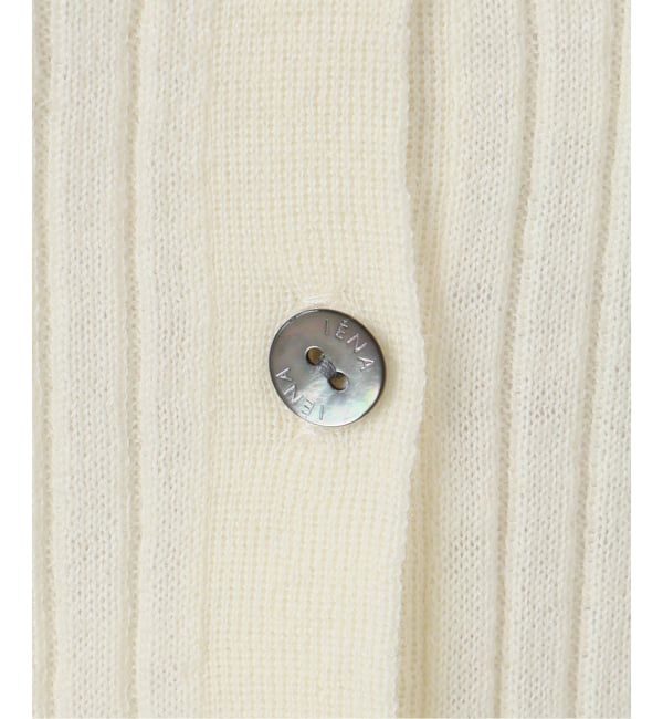 IENA「《追加》イタリア ヤーン RIB Vネックカーディガン」|カーディガン|