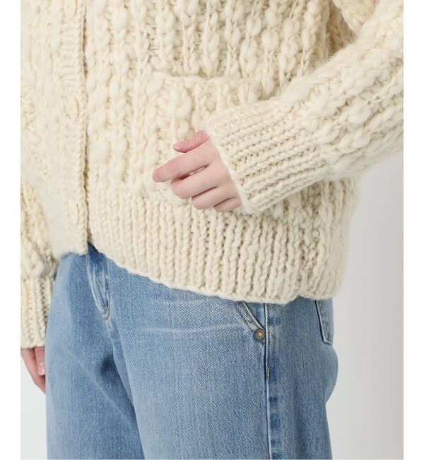 IENA LA BOUCLE「IENA LA BOUCLE スラブウールハンドニットブルゾン」|その他|