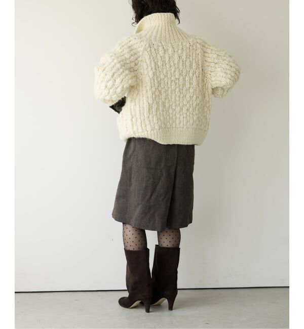 IENA LA BOUCLE「IENA LA BOUCLE スラブウールハンドニットブルゾン」|その他|