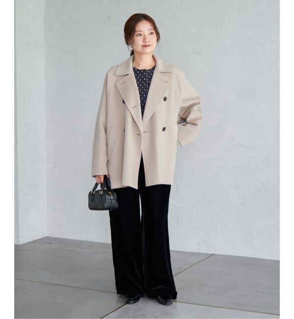 IENA「《WEB限定/追加2》スーパー160ダブルフェイスショートコート」|その他|