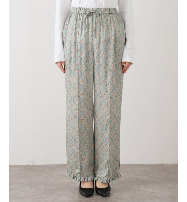 IENA LA BOUCLE「オーナメントフラワープリントパンツ」|その他|