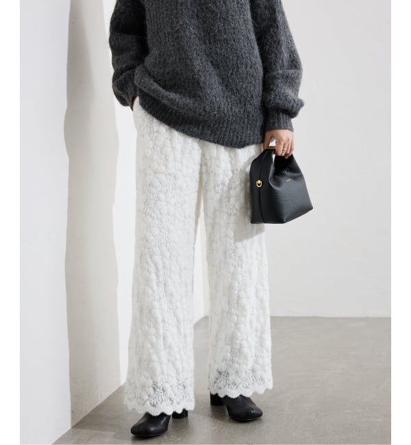 SLOBE IENA「fluffy lace イージーパンツ」|その他|