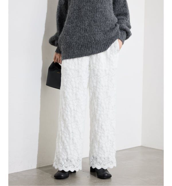 SLOBE IENA「fluffy lace イージーパンツ」|その他|