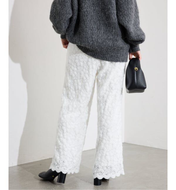 SLOBE IENA「fluffy lace イージーパンツ」|その他|
