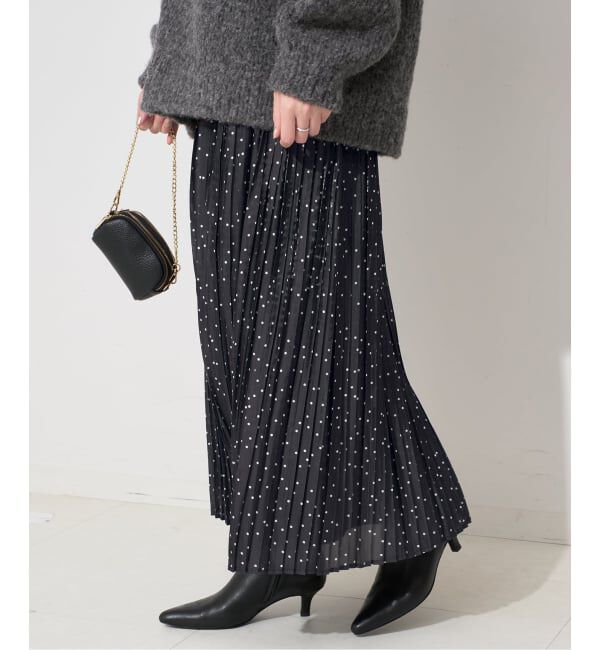 SLOBE IENA「ドットプリーツスカート」|スカート|