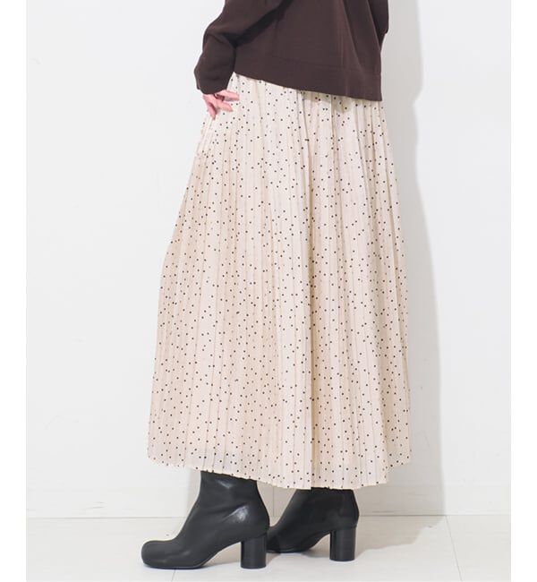 SLOBE IENA「ドットプリーツスカート」|スカート|