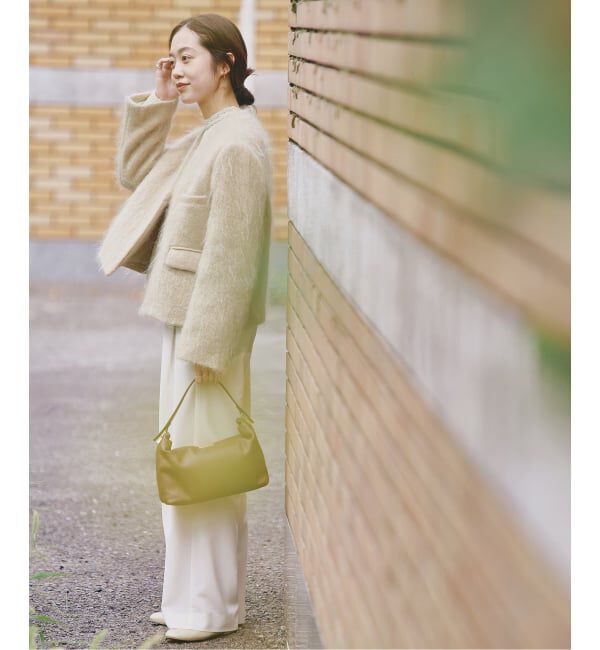 IENA「モヘヤMIXシャギー ショートコート」|その他|