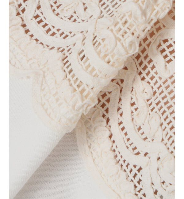 IENA LA BOUCLE「IENA LA BOUCLE レースコンビスウェットプルオーバー」|スウェット・ジャージ|