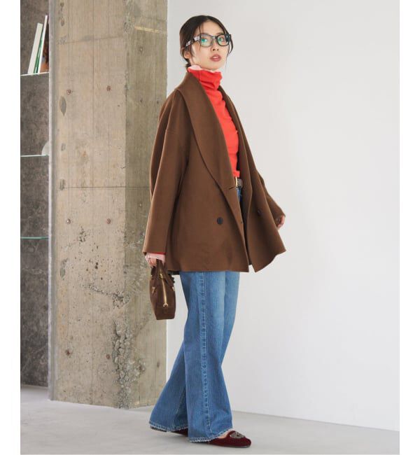 IENA「《追加2》Super160 ショールカラーハーフコート」|その他|