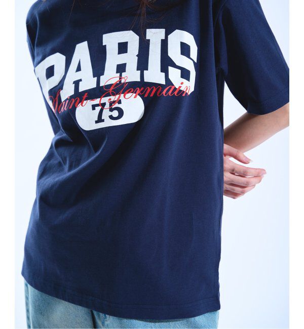Paris Saint-Germain「【Paris Saint-Germain】バーシティロゴプリント Tシャツ」|Tシャツ・カットソー|