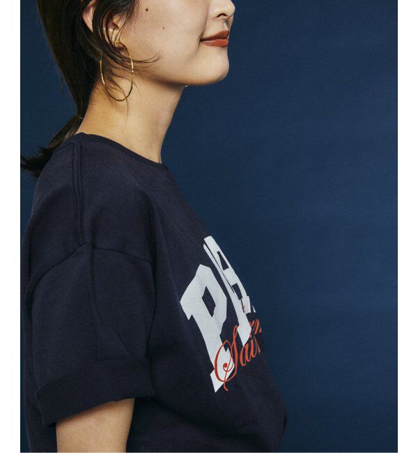 Paris Saint-Germain「【Paris Saint-Germain】バーシティロゴプリント Tシャツ」|Tシャツ・カットソー|