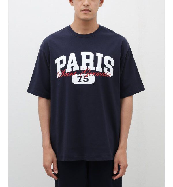 Paris Saint-Germain「【Paris Saint-Germain】バーシティロゴプリント Tシャツ」|Tシャツ・カットソー|