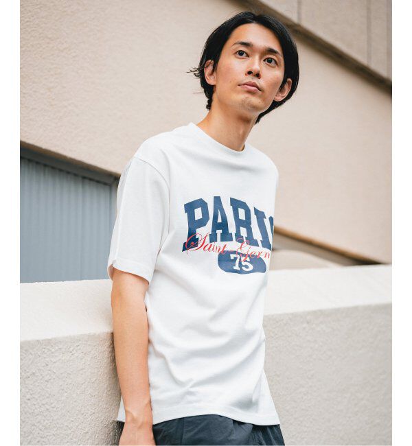 Paris Saint-Germain「【Paris Saint-Germain】バーシティロゴプリント Tシャツ」|Tシャツ・カットソー|