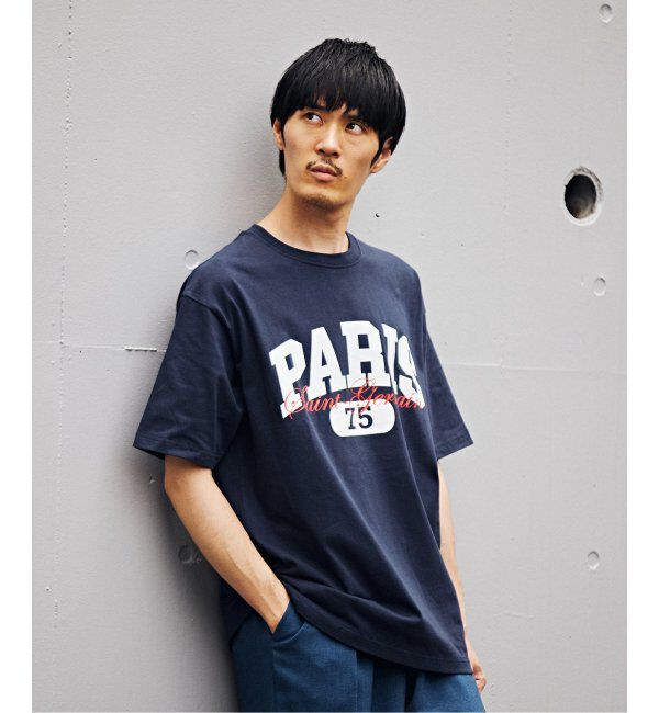 Paris Saint-Germain「【Paris Saint-Germain】バーシティロゴプリント Tシャツ」|Tシャツ・カットソー|