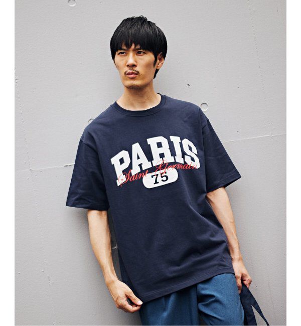 Paris Saint-Germain「【Paris Saint-Germain】バーシティロゴプリント Tシャツ」|Tシャツ・カットソー|
