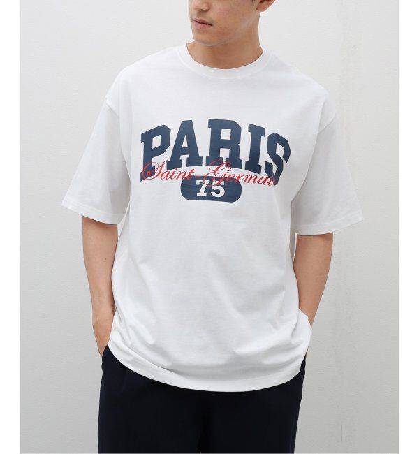 Paris Saint-Germain「【Paris Saint-Germain】バーシティロゴプリント Tシャツ」|Tシャツ・カットソー|