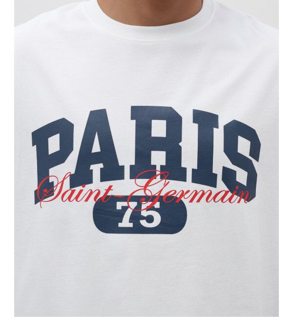 Paris Saint-Germain「【Paris Saint-Germain】バーシティロゴプリント Tシャツ」|Tシャツ・カットソー|