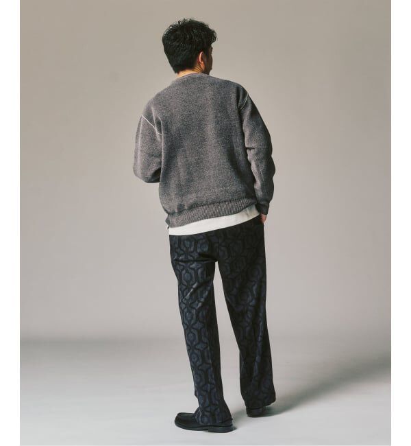 417 EDIFICE「PRINT CORDUROY EASY パンツ」|スラックス|