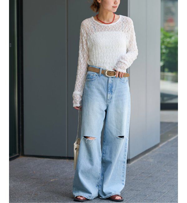JOURNAL STANDARD relume「シアーレースロングスリーブTEE」|Tシャツ・カットソー|