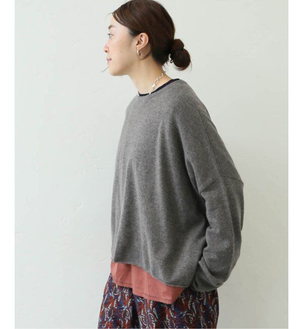 journal standard luxe「カシミヤ ワイドプルオーバー」|ニット・セーター|ブラウン