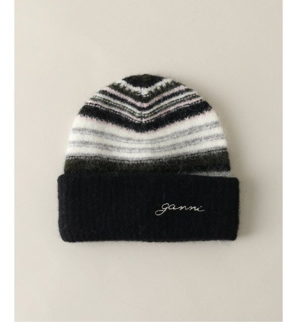 Oriens JOURNAL STANDARD「【GANNI / ガニー】 Striped Soft Wool Beanie A6306」|キャップ・キャスケット|