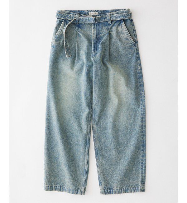 JOURNAL STANDARD relume「PROCESSING ベルテッド&rdquo;ROOMY&rdquo; デニムスラックス」|デニム|ブルー
