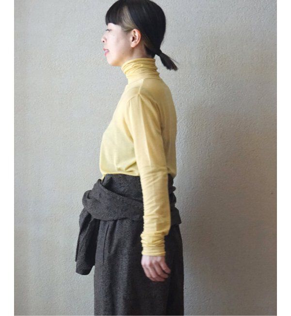 journal standard luxe「シアージャージ タートルネックプルオーバー」|Tシャツ・カットソー|イエロー