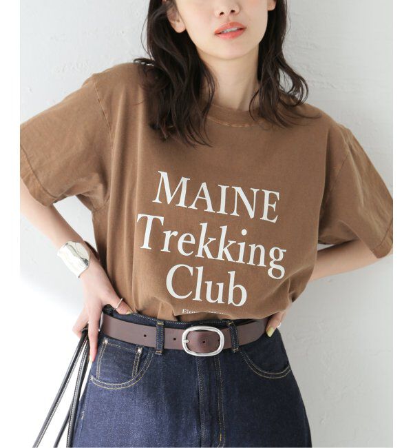 journal standard L'essage「【MAINE】ピグメントTシャツ」|Tシャツ・カットソー|ブラウン