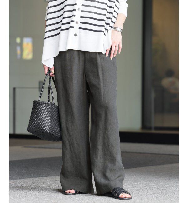 JOURNAL STANDARD relume「《追加》手洗い可 / No.14フレンチリネンワイドイージー」|その他|グレー