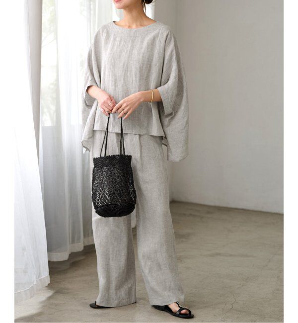 JOURNAL STANDARD relume「《追加》手洗い可 / No.14フレンチリネンポンチョプルオーバー」|シャツ・ブラウス|