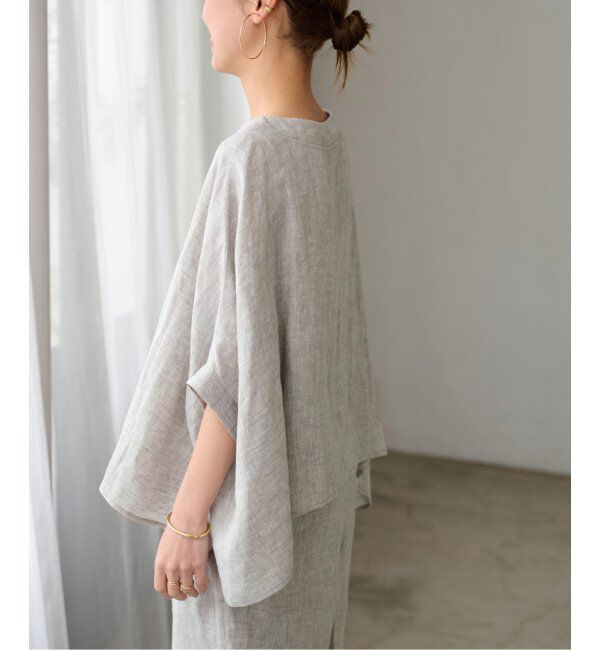 JOURNAL STANDARD relume「《追加》手洗い可 / No.14フレンチリネンポンチョプルオーバー」|シャツ・ブラウス|