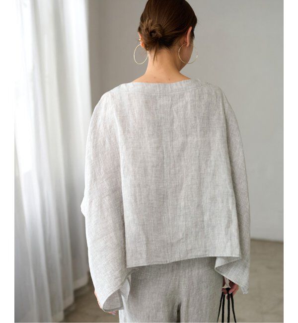 JOURNAL STANDARD relume「《追加》手洗い可 / No.14フレンチリネンポンチョプルオーバー」|シャツ・ブラウス|
