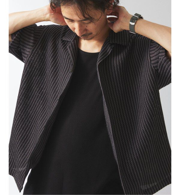 JOURNAL STANDARD relume「ストライプ カラーレース 半袖シャツ」|シャツ・ブラウス|