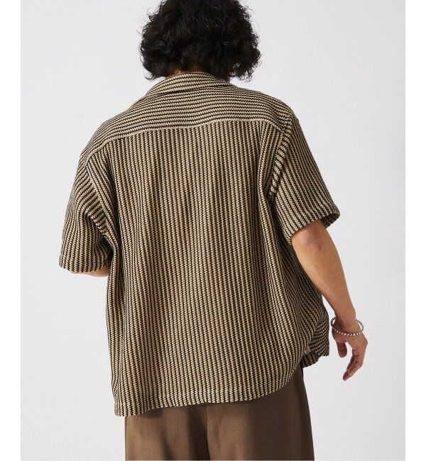 JOURNAL STANDARD relume「ストライプ カラーレース 半袖シャツ」|シャツ・ブラウス|