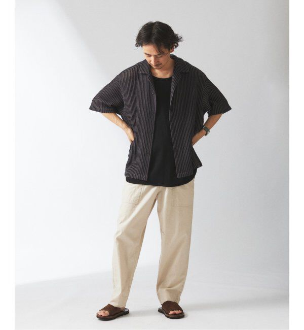 JOURNAL STANDARD relume「ストライプ カラーレース 半袖シャツ」|シャツ・ブラウス|