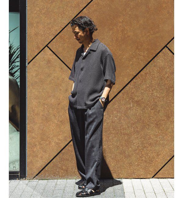 JOURNAL STANDARD relume「ストライプ カラーレース 半袖シャツ」|シャツ・ブラウス|