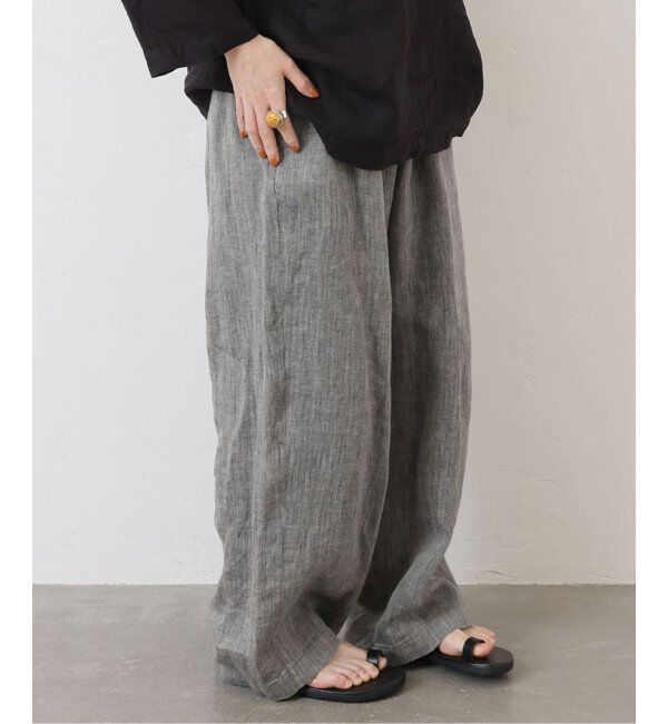 journal standard luxe「リネンヘリン イージーパンツ」|その他|グレーA