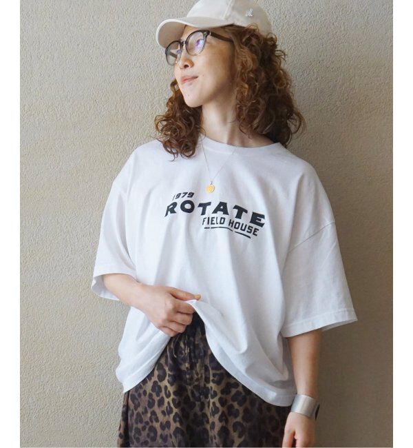 journal standard luxe「プリントT (ROTATE)」|Tシャツ・カットソー|ホワイト