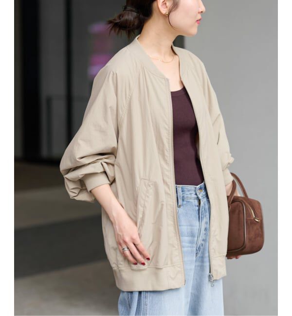 JOURNAL STANDARD relume「ウォッシャブルナイロンダブルジップMA-1」|ブルゾン・スタジャン|