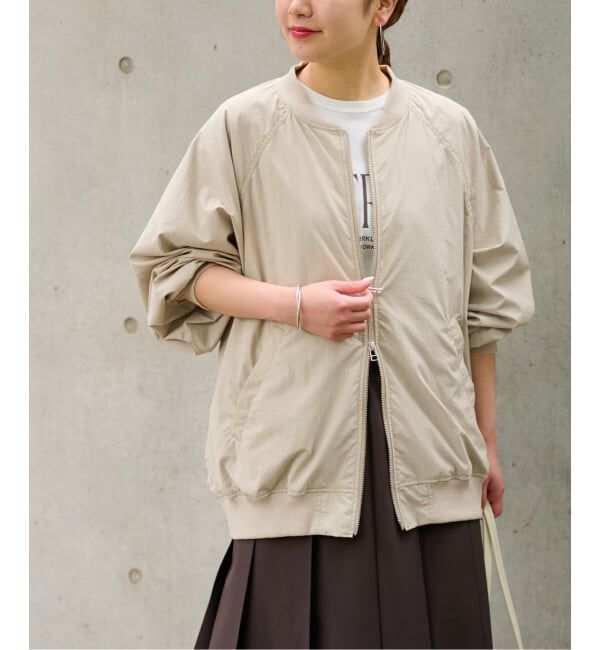 JOURNAL STANDARD relume「ウォッシャブルナイロンダブルジップMA-1」|ブルゾン・スタジャン|